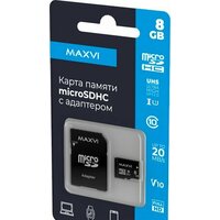 Maxvi microSDHC 8GB MSD8GBC10V10